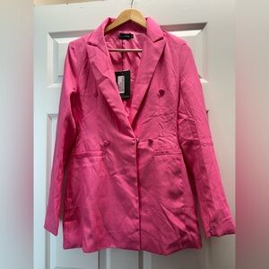 Pink Double-Breasted Blazer by pretty little thing